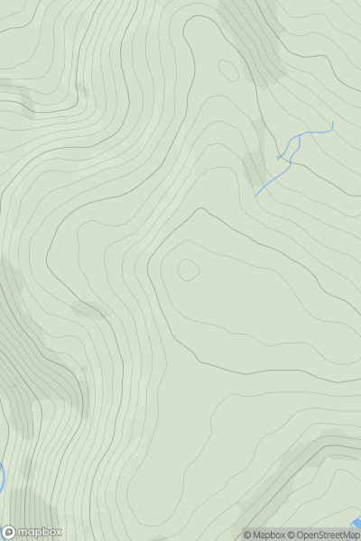 Thumbnail image for Y Graig [Bala to Welshpool] showing contour plot for surrounding peak